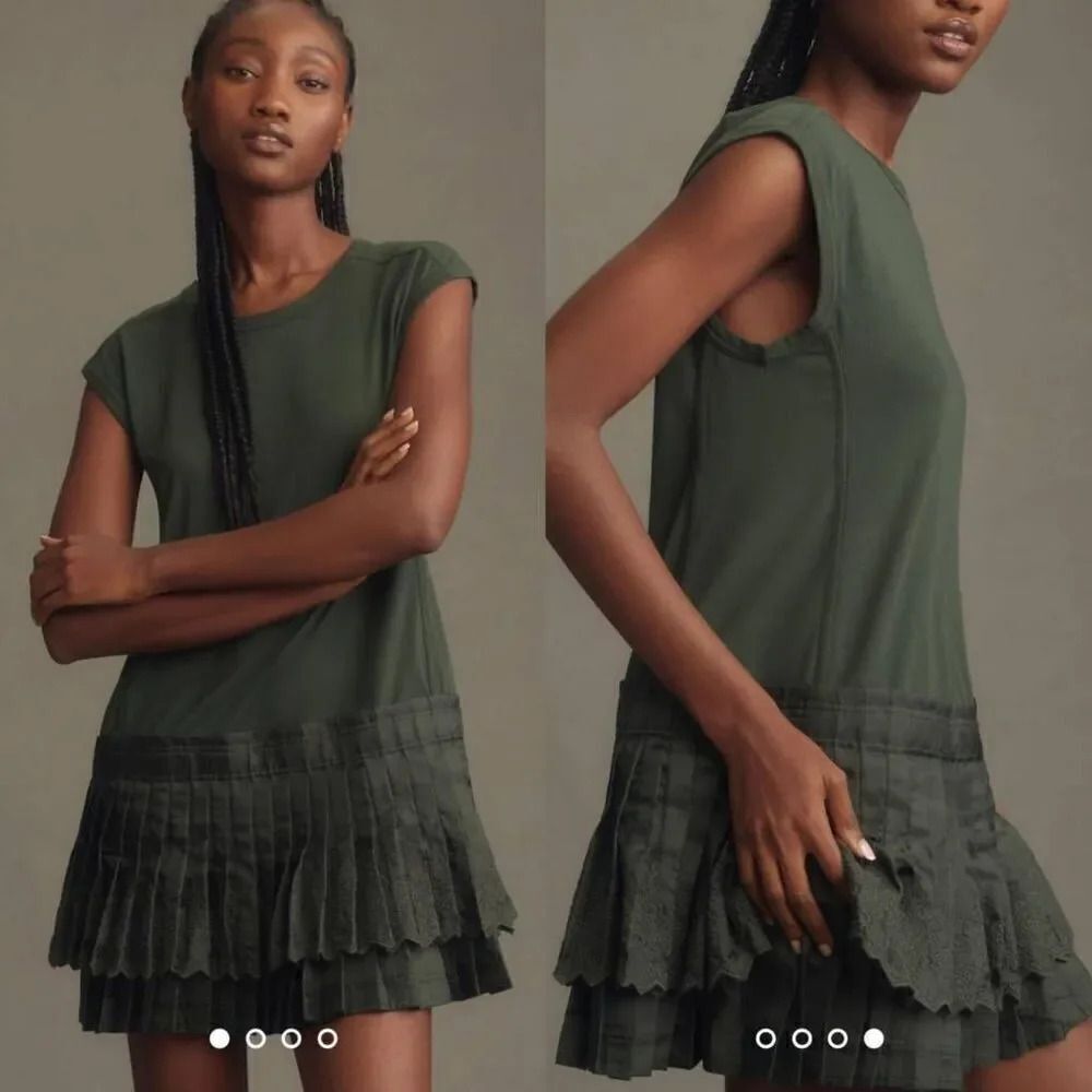 Daily Practice by Anthropologie Solid Set Mini Dress M NWT $128
